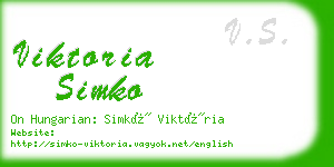 viktoria simko business card